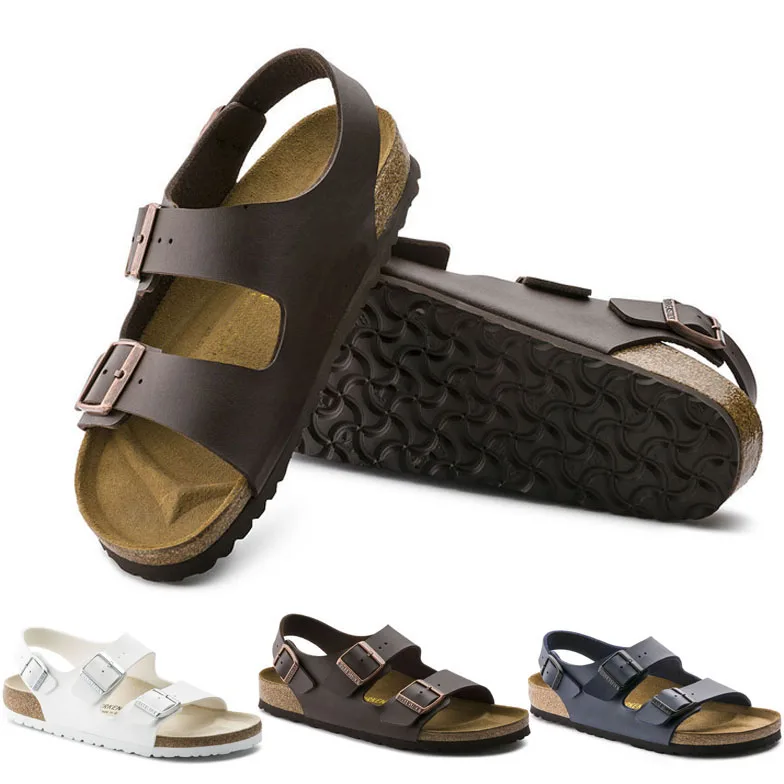 FUUI мужские и женские сандалии из искусственной кожи на платформе с двумя