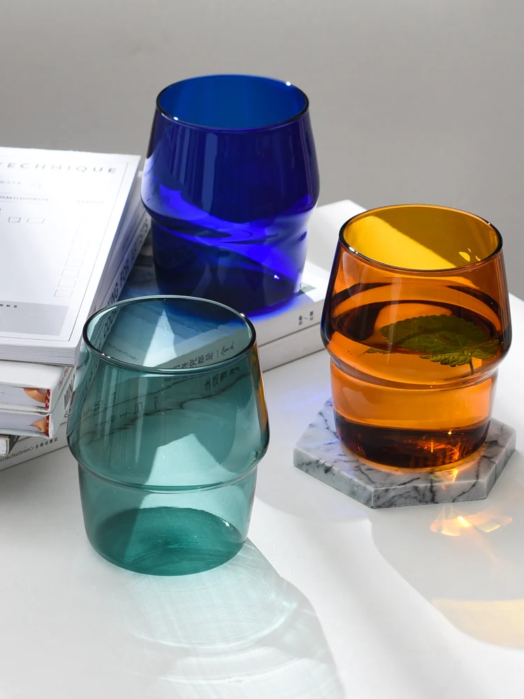 Скандинавские домашние и вечерние стеклянные чашки для кофе термостойкие воды