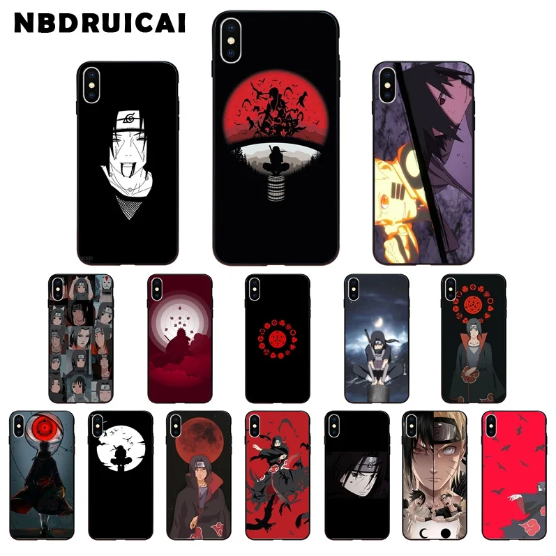NBDRUICAI Аниме Наруто Итачи черный высококачественный чехол для телефона iPhone 11 pro XS