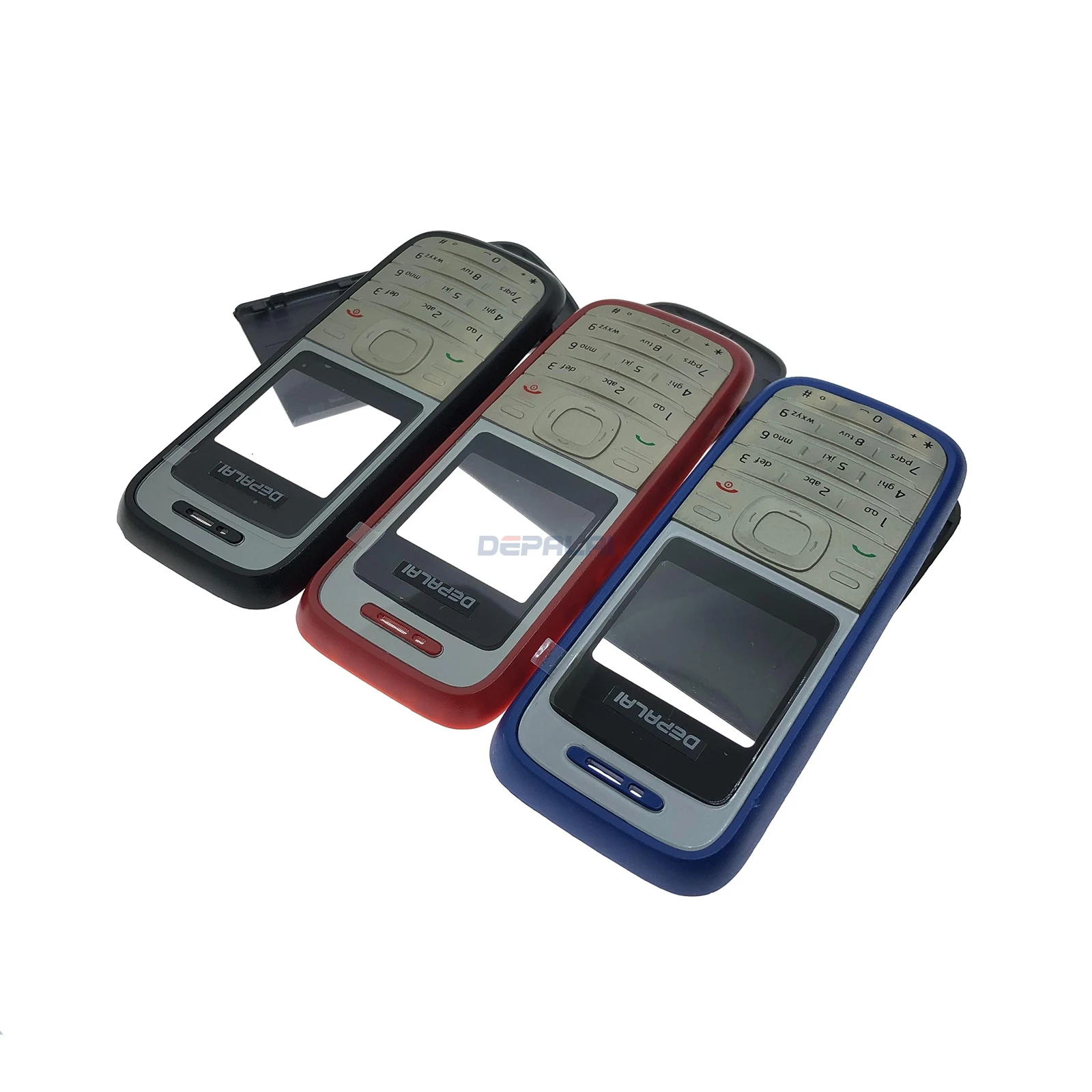 Для Nokia 1202 1200 1208 Корпус Передняя Лицевая панель + задняя крышка Крышка батарейного