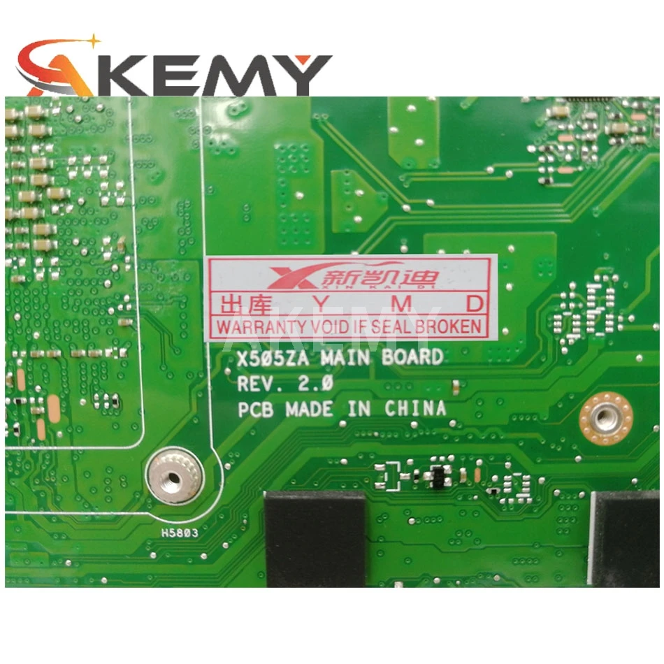 

X505ZA Motherboard For Asus X505Z A505Z K505Z X505ZA Laptop motherboard Mainboard 4G-RAM R3-2200U R5-2500U