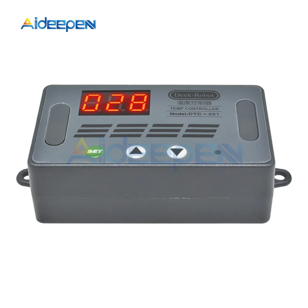 DTC-331 DC 12 В светодиодный цифровой регулятор температуры Регулятор охладитель Термостат Термометр инструменты водонепроницаемый датчик NTC