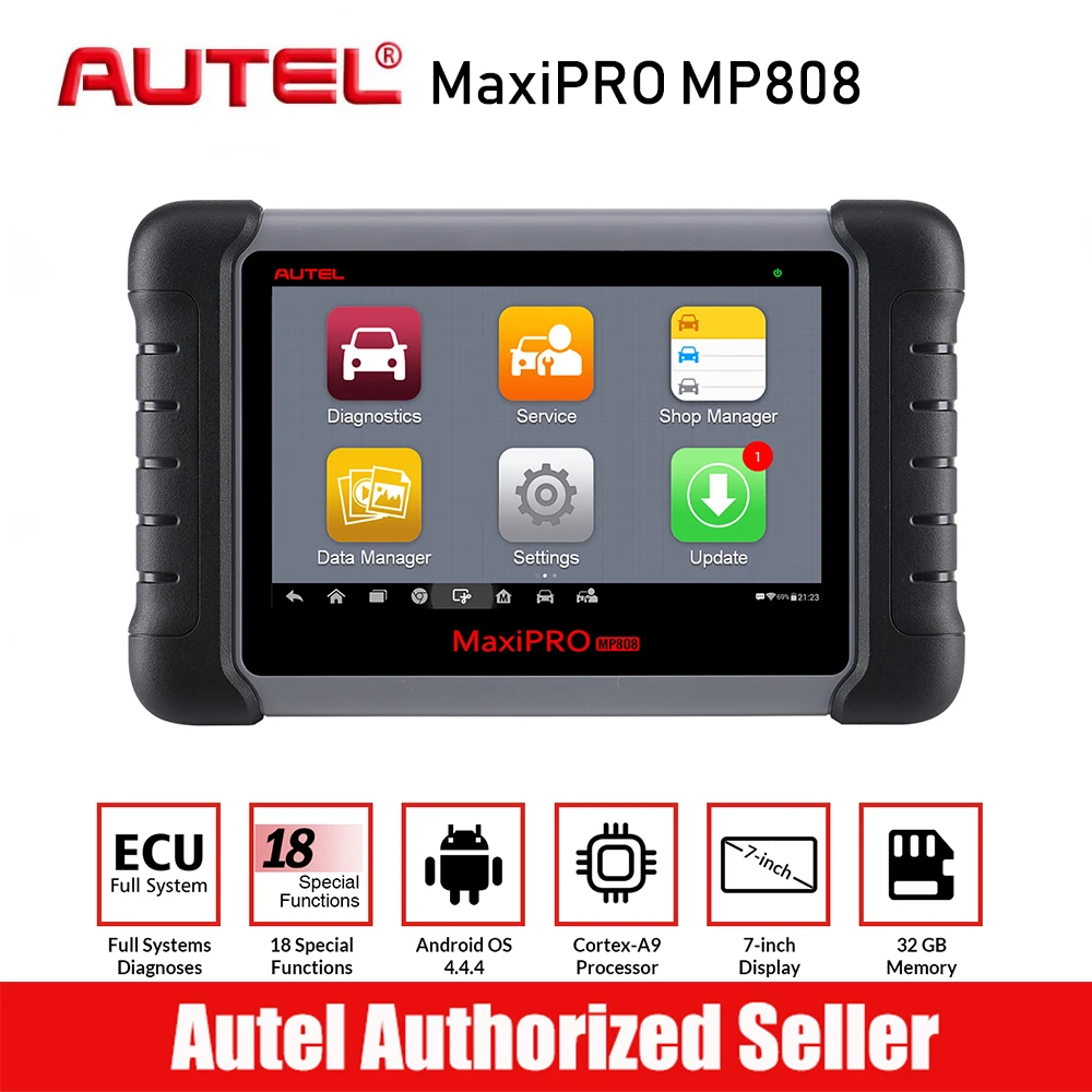 autel MaxiPRO MP808 все системы автомобиля диагностический сканер универсальный автомобильный код ридер OBD 2 Автосканер профессиональные инструменты