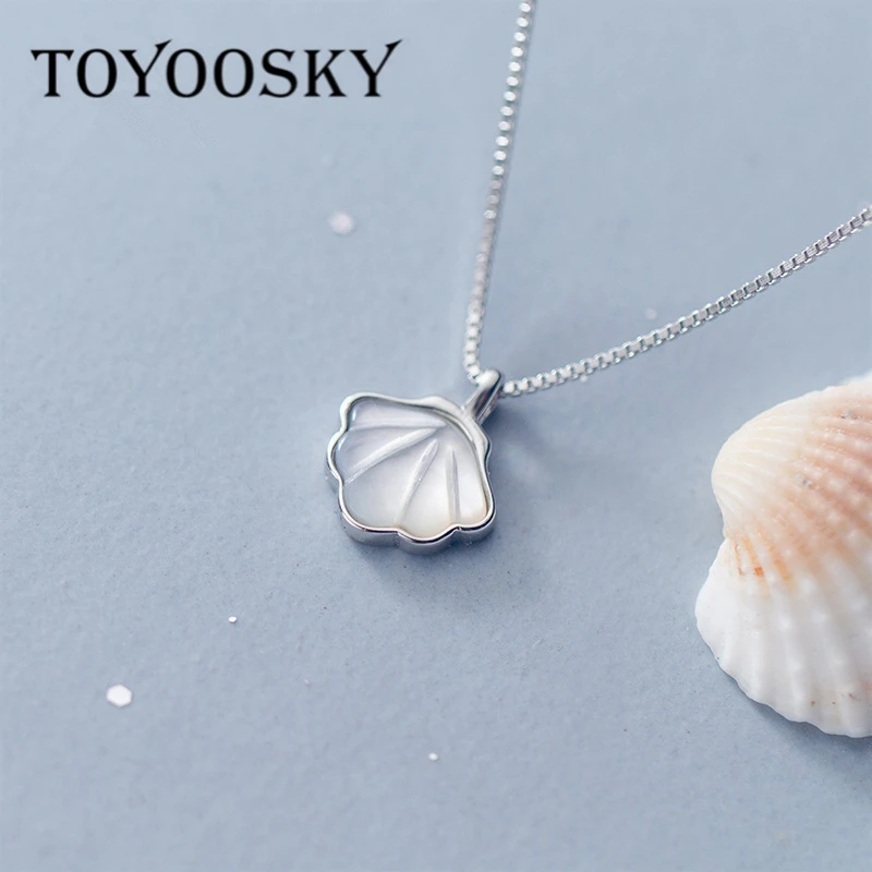 

Ожерелье-чокер женское из серебра 925 пробы с маленькой ракушкой геометрической формы