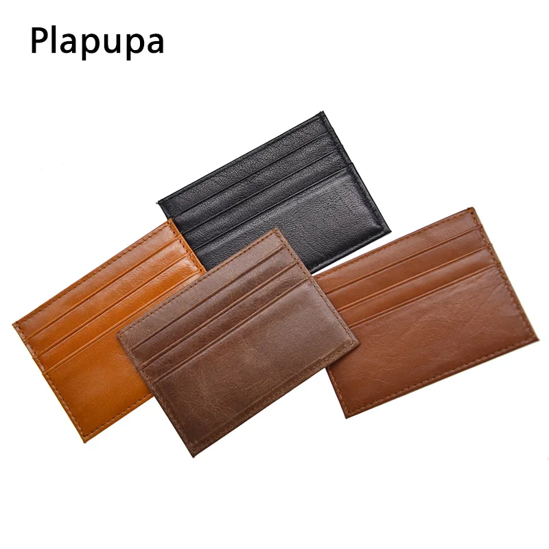 100% натуральная кожа винтажная идентификационная кредитница искусственная