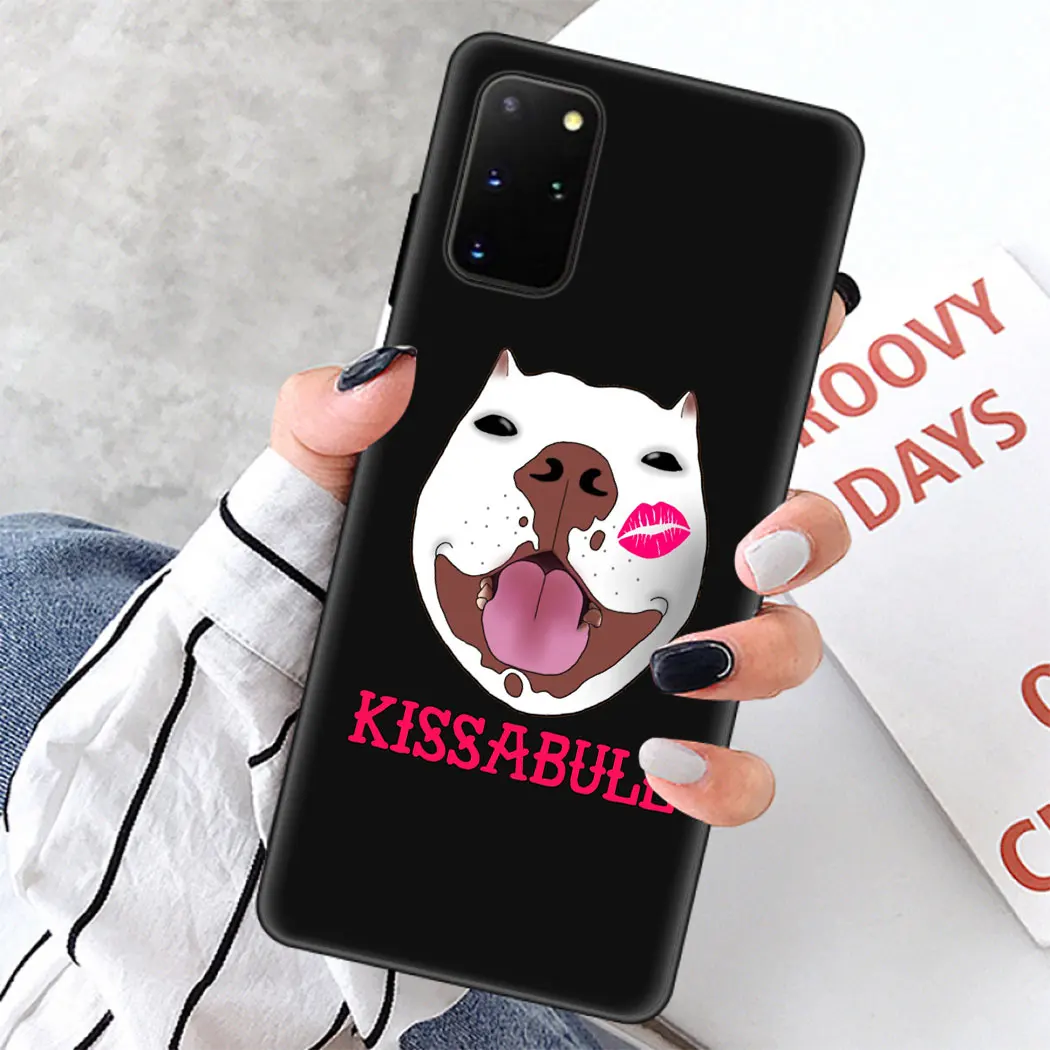 Мягкий силиконовый чехол для Samsung Note 8 9 S6 S7 Edge S8 S10 10 Plus S10E черный телефона Pitbull Dog Dab