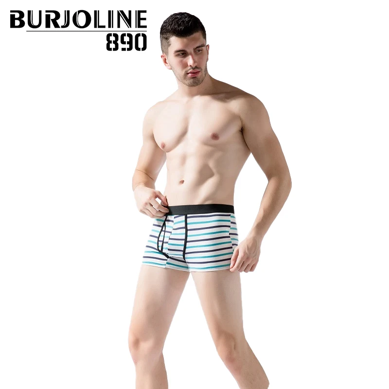 890 5 шт/лот стильные и дышащие мужские хлопковые боксеры сексуальные полосатые