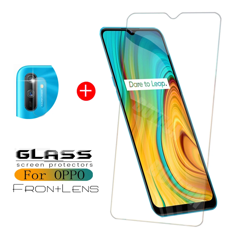 

1-2pcs protective glass For Oppo realme 6i Screen Protector Camera Lens Film On for realme c3 Premium Safety Glass