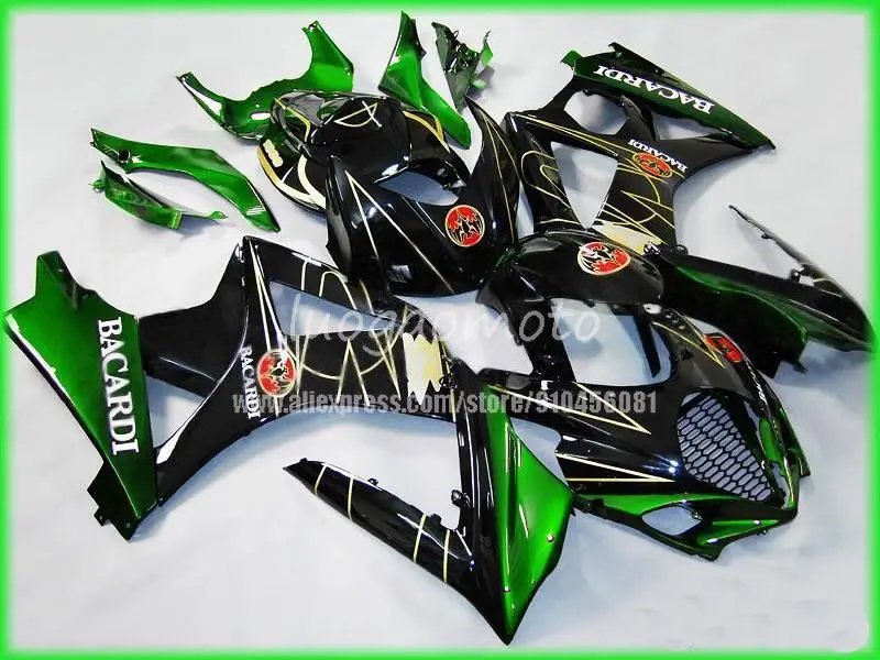 

Body kits injection Fairing Kits For Suzuki GSXR1000 K5 2007 2008 black blue fairings kit GSXR 1000 ABS Bodywork gsxr1000 07 08