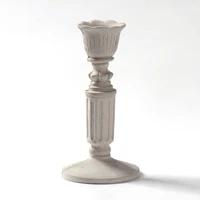 3d architecture cement candlestick mold handmade concrete craft candle holder home decoration mould