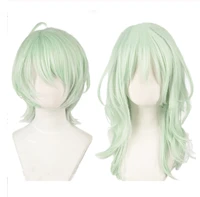 game fire emblem threehouses byleth beleth cosplay wig mint green heat resistant synthetic hair wigs wig cap