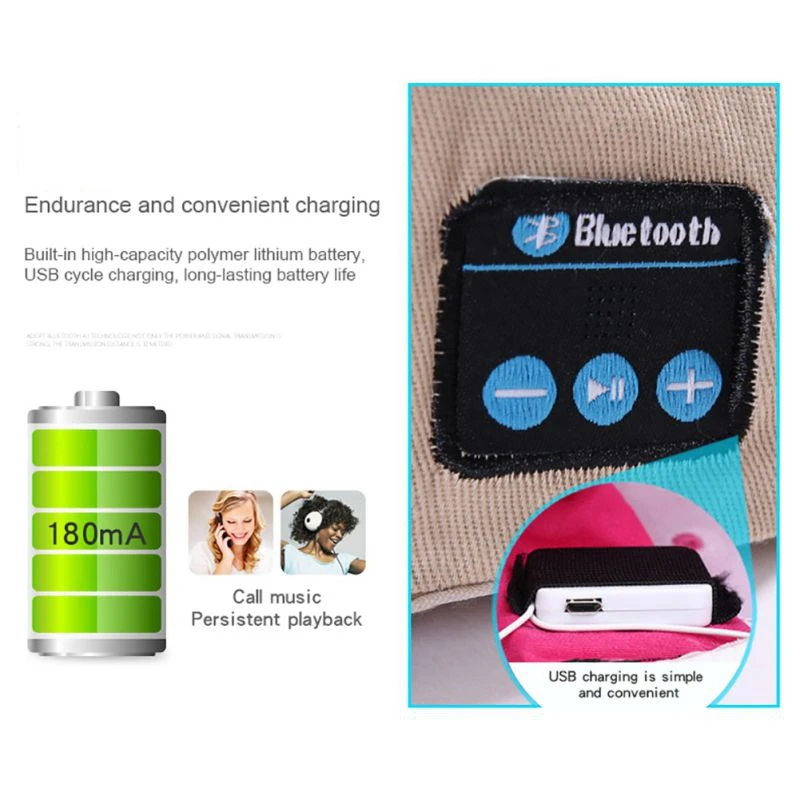 Модные наушники Bluetooth 5 0 гарнитура бейсболка беспроводные Летние головные уборы