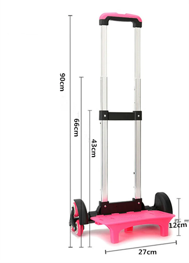 Багажный рюкзак съемные детские школьные сумки на колесиках для девочек и