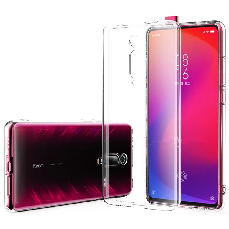 Прозрачный Для xiaomi redmi k20 pro Чехол redmi k20 натуральный прозрачный мягкий кремний Ультратонкий чехол из ТПУ для xiaomi mi 9T mi 9T Pro - Цвет: Прозрачный