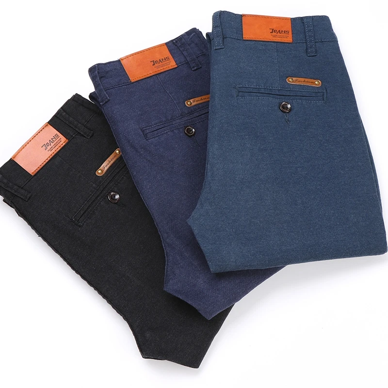 Мужские брюки весна/осень Классические модные облегающие повседневные высокое