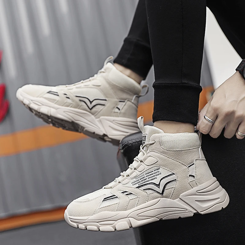 

Krasovki Men Casual Shoes Men Shoes Winter Sneakers Outdoor Sport High-top Walking Shoes Chaussure Homme Zapatillas Dropshipping