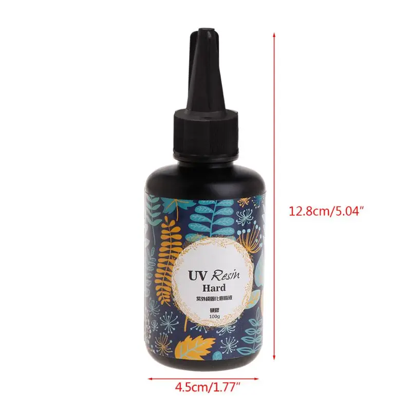 

UV Resin DIY Epoxy Resin Handmade Jewelry Making Curing Hard Glue Quick Dry Safe Non Toxic Transparent Solidify 100g