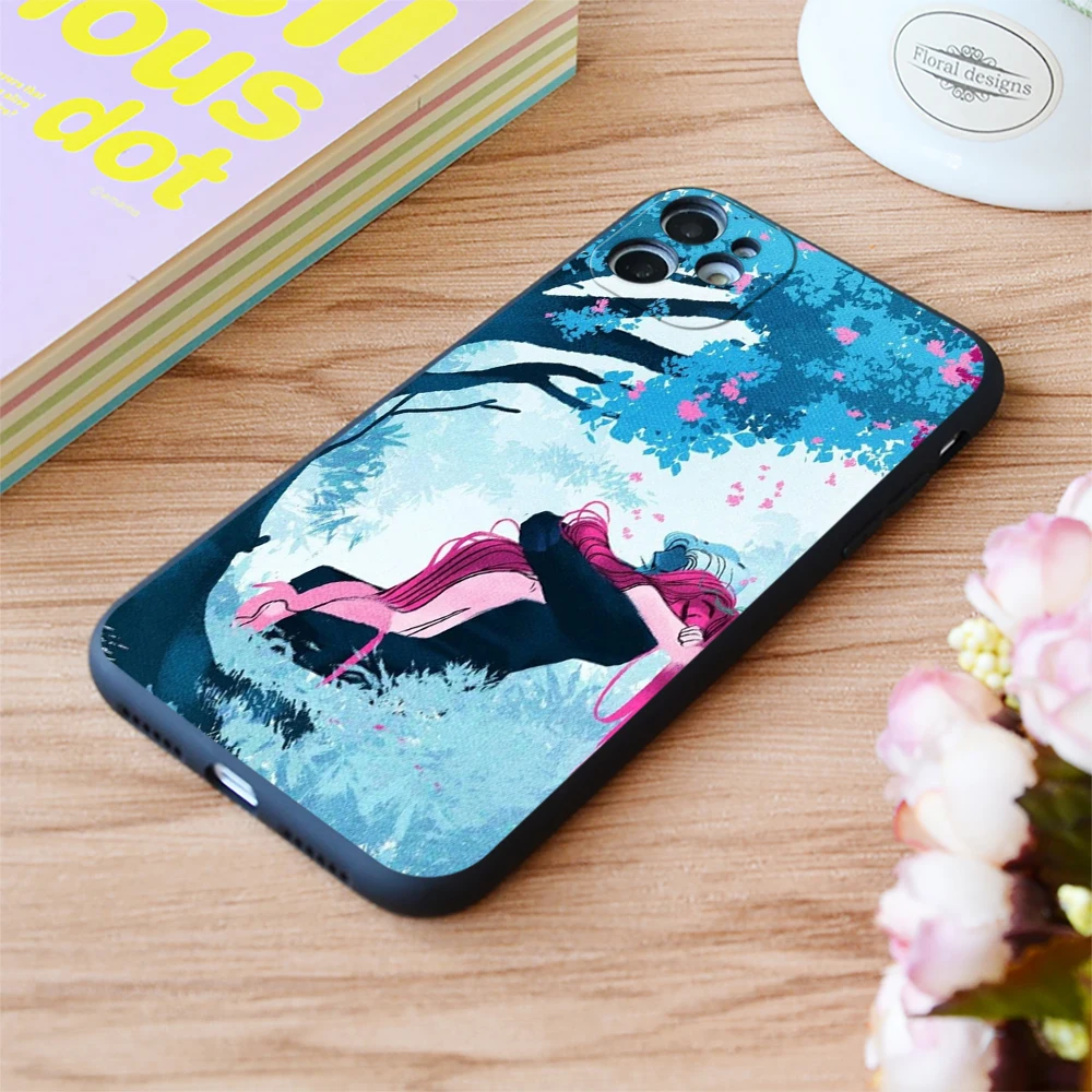 

For iPhone Lore Olympus Persephone And Hades Print Soft Matt Apple iPhone Case 6 7 8 11 12 Plus Pro X XR XS MAX SE
