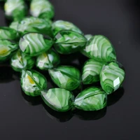 10pcs 18x13mm teardrop shape faceted lampwork glass loose crafts beads wholesale lot for diy jewelry making findings