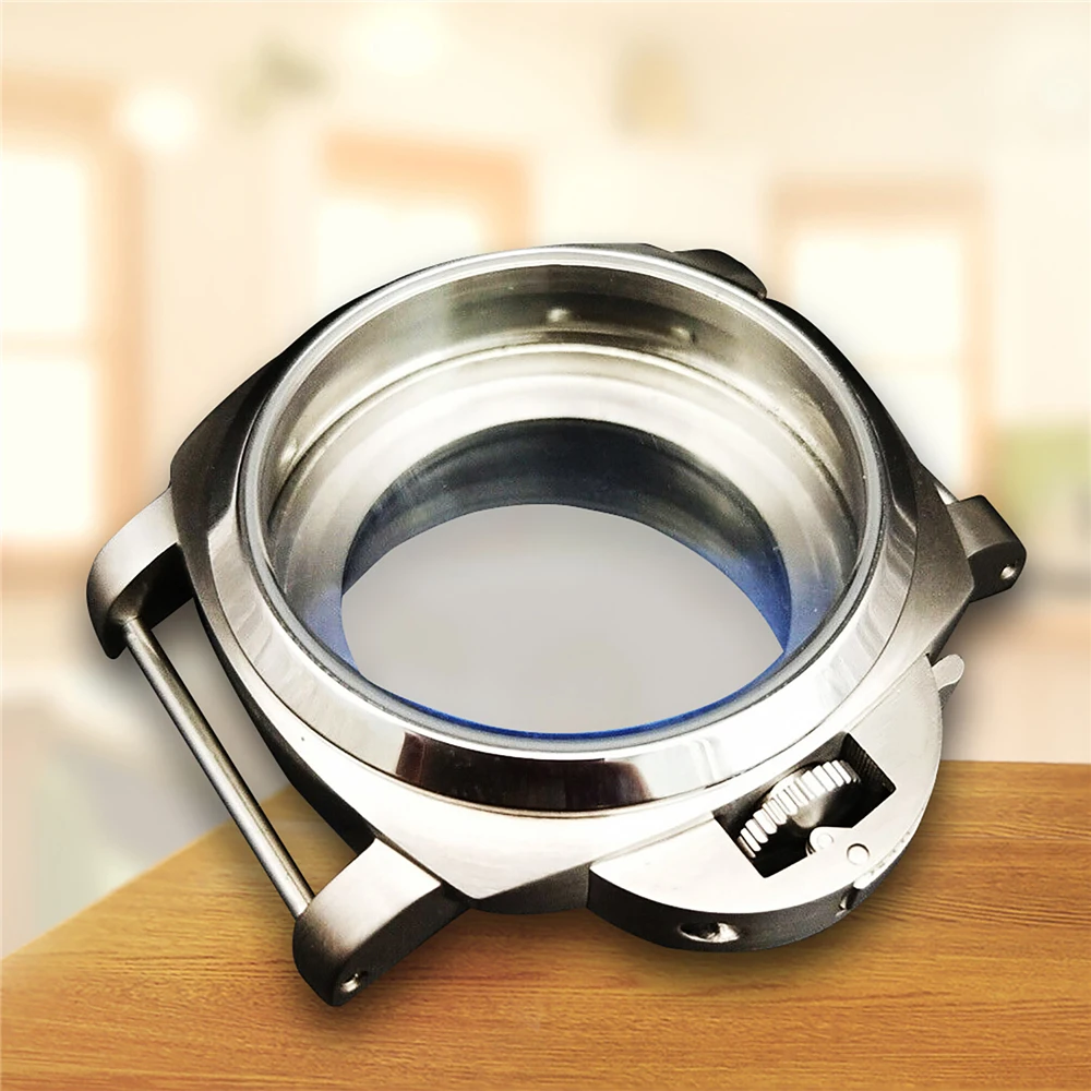 

44mm Stainless Steel Watch Case for ETA 6497 6498 Movement Repair Parts