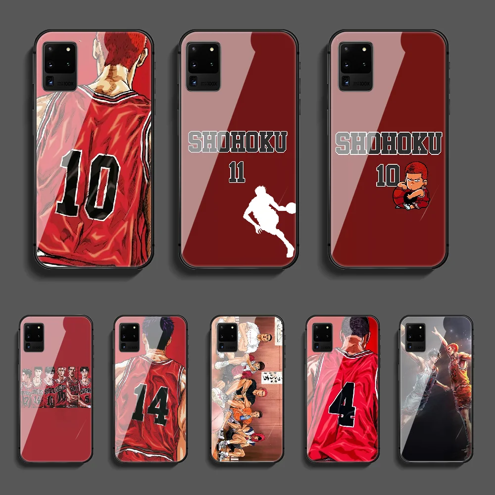 

Slam Dunk Sakuragi Phone Tempered Glass Case Cover For Samsung Galaxy Note S 7 8 9 10 10E 20 Plus Lite Uitra Bumper Shell