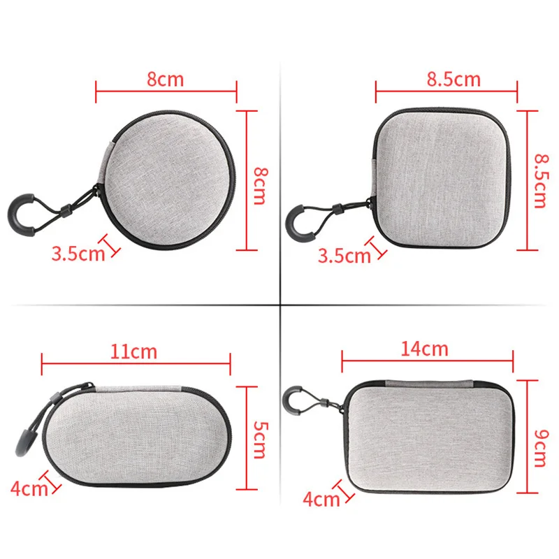 

Headphone Case Earphone Cables Bag Portable Oxford Cloth Storage Waterproof Headset Box Bag Storage Bag for Earphone Cable Box