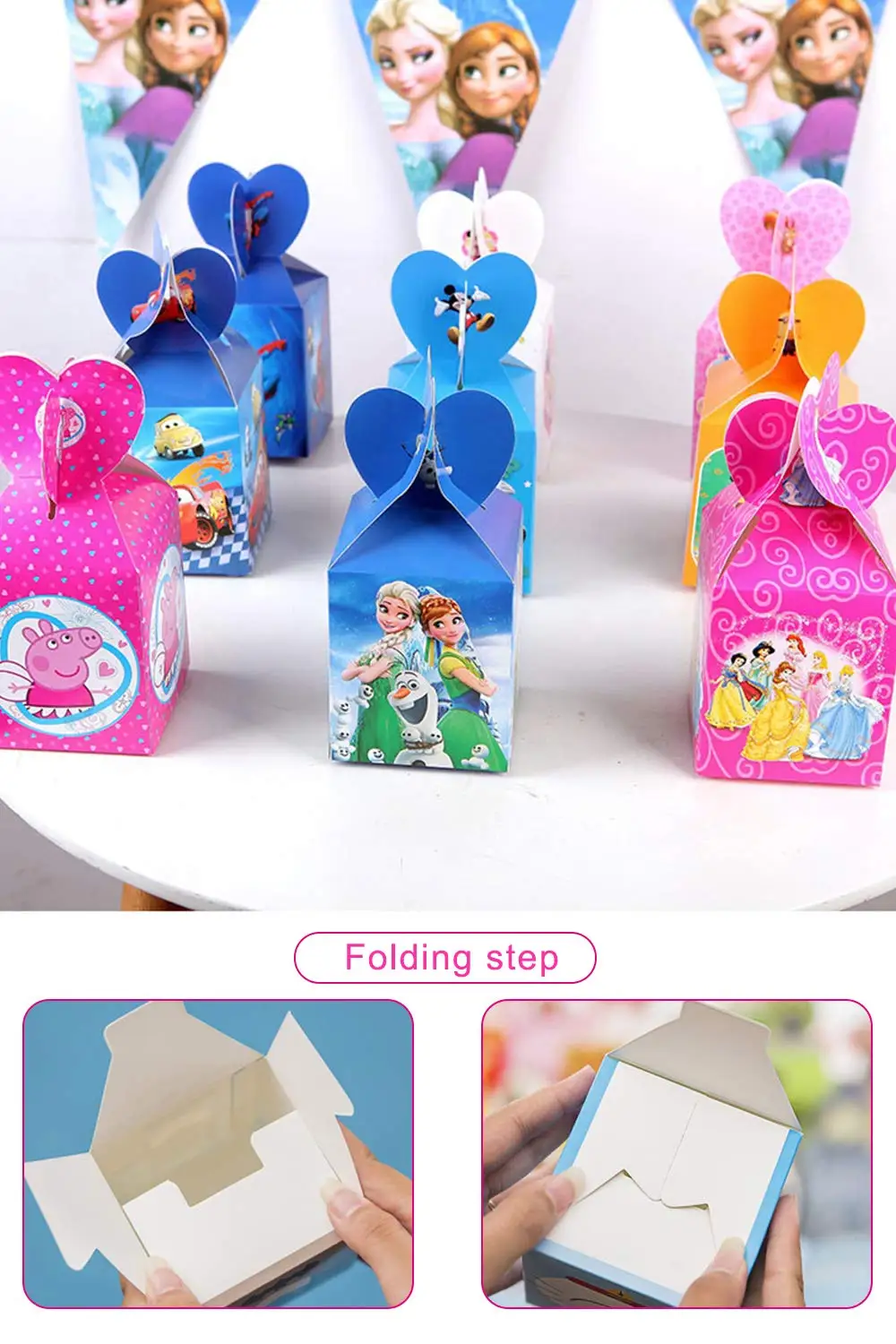 12/24/36/48/60 Pcs Moana Themed Candy Box Gift Dessert Kids Party Supplies Birthday Decorations Event Baby Shower | Дом и сад