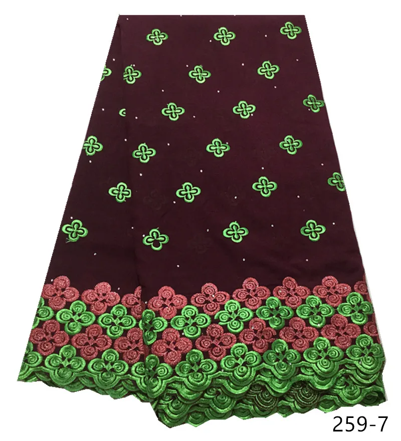 Дубай швейцарская вуаль 5 ярдов Хлопок сухой кружевной ткани 2019 африканская