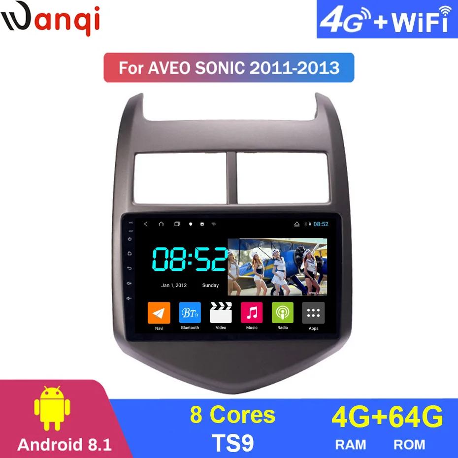 Android 8 1 автомобильный DVD 1din мультимедийная система Navi для Chevrolet Aveo 2011 2013