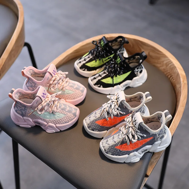 

Fashion Cute Lace Up Children Sneakers Leisure Hot Sales Breathable Knot Kids Shoes Excellent Baby Girls Boys Toddlers