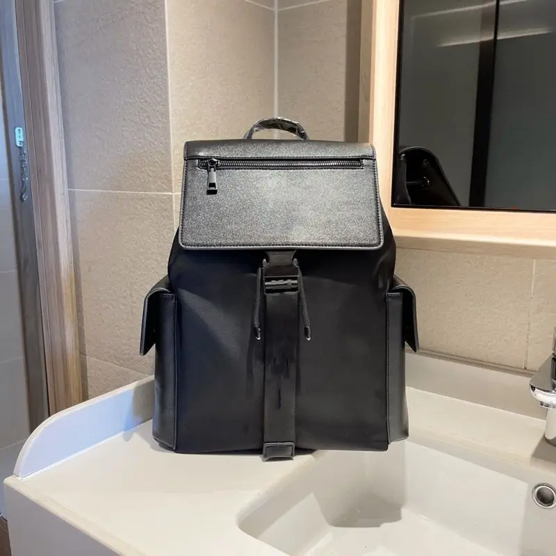 

2021 spring and summer new canvas leather backpack high-end large-capacity backpack that female universal