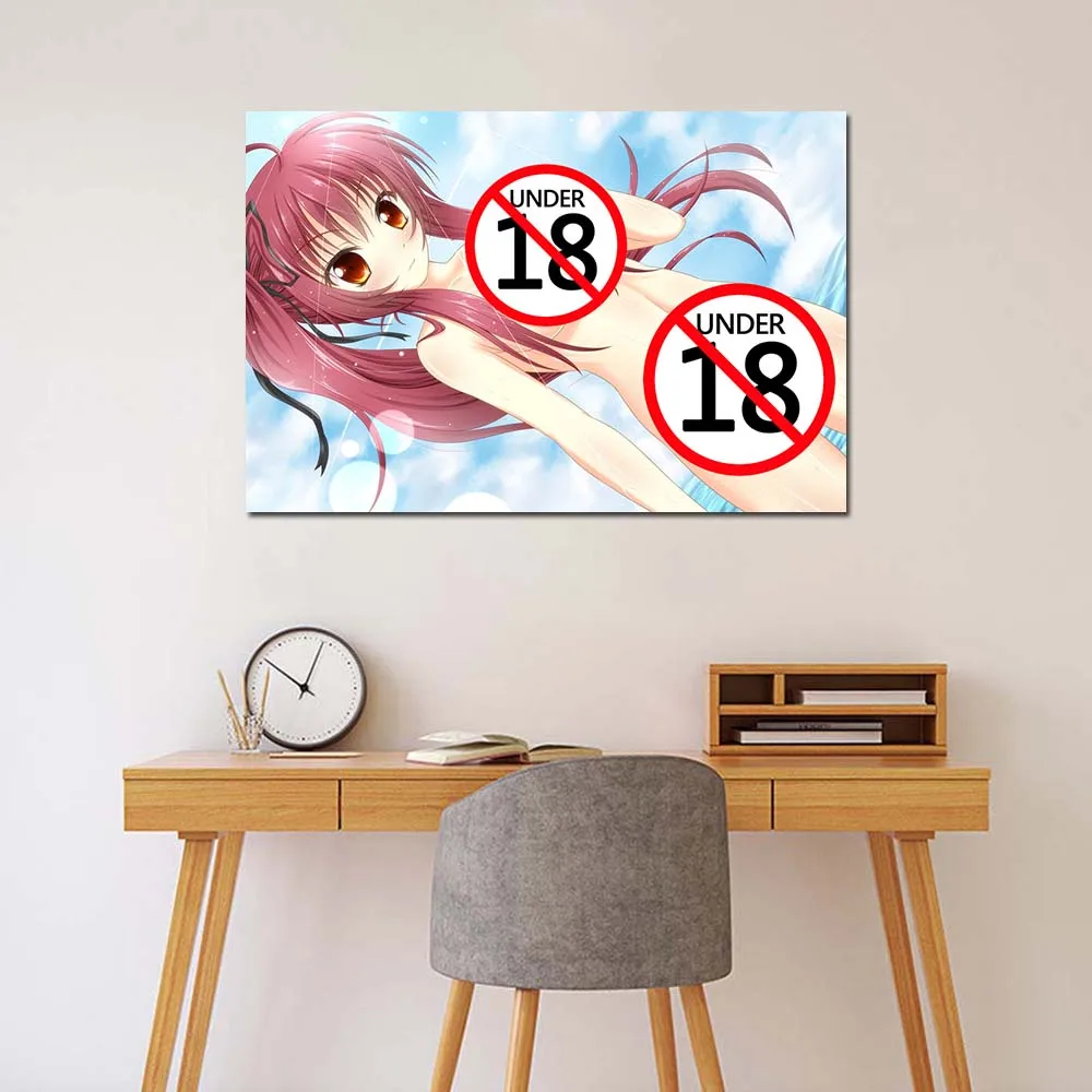 Милые обои Sunshine с аниме девушкой художественные настенные плакаты холст ткань