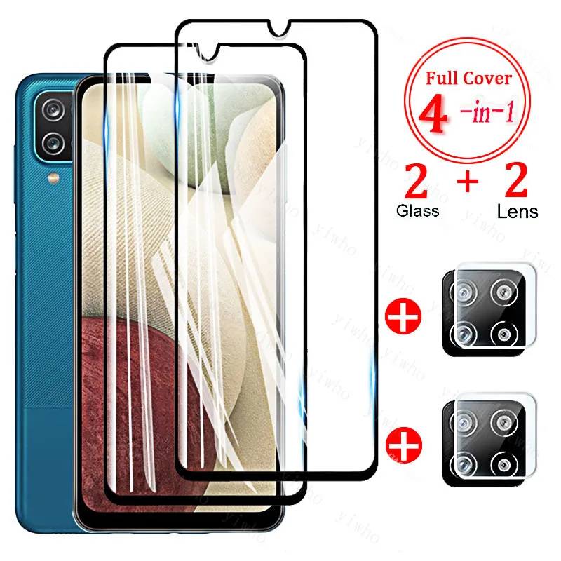 

Protective Glass on For Samsung Galaxy A12 Tempered Glass Samsung A12 SM-A125F/DSN 6.5" A 12 12a Screen Protectors Camera Film