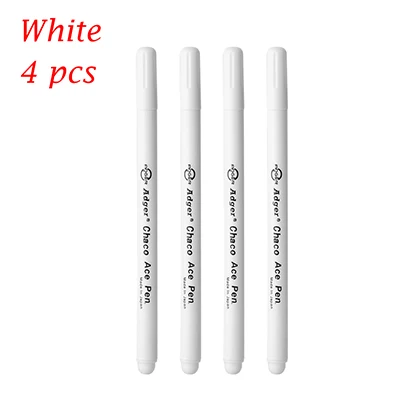 4pcs-white Модные 1/4 шт. воды-растворимый маркер ручка стираемая водой черной ткани чернил Вышивка крестом инструмент для рукоделия, для домашнего использования, рукоделия - Цвет: 4pcs-white
