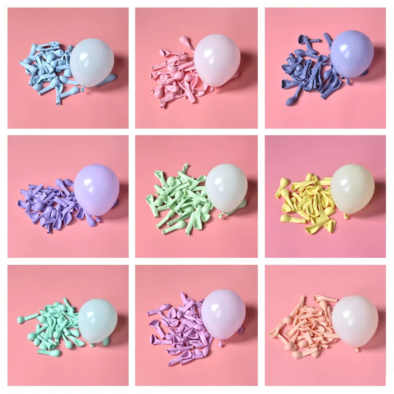 20 штук макароны Цвет пастельных воздушные шарики в виде леденцов круглый из