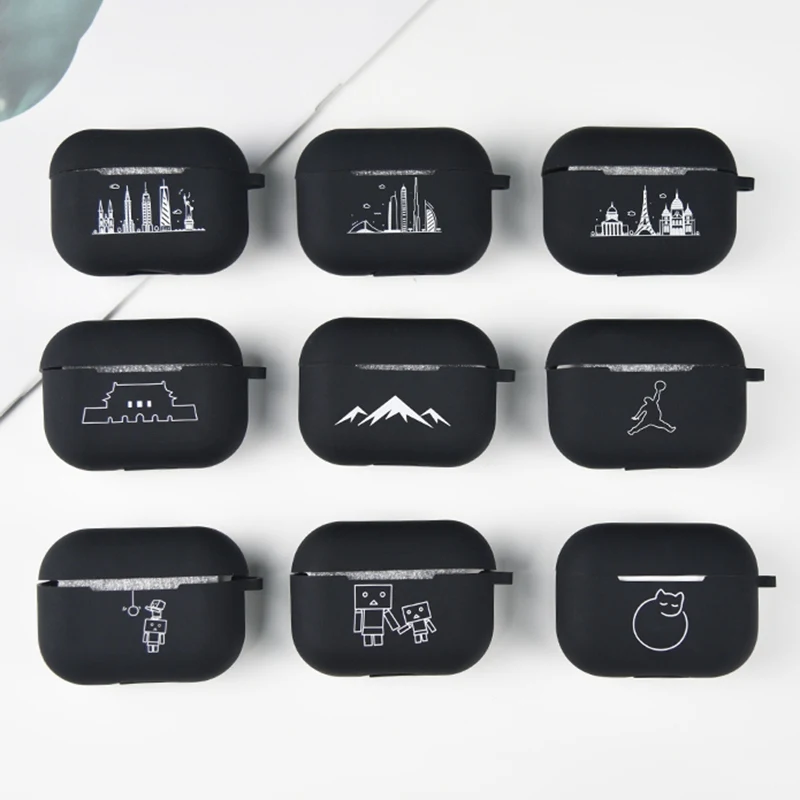 For Apple AirPods Pro Case Cartoon Cute Pattern box Shell Earphone Air pods 3 Cover soft Silicone Protective Fundas | Электроника