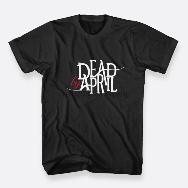 Мужская футболка с металлическим принтом Dead by April Размеры S-3XL цвет черный |