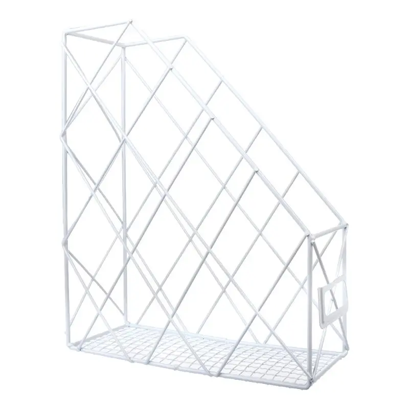 Современная настольная стойка для хранения книг железный книжный стеллаж