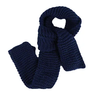 Navy Blue Женский вязаный шерстяной шарф, осенний зимний женский кашемировый вязаный шарф, теплый мягкий шерстяной кашемировый вязаный женский шарф - Цвет: Navy Blue
