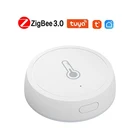 Датчик температуры и влажности Tuya Smart ZigBee, питание от аккумулятора, с приложением Alexa Google Home