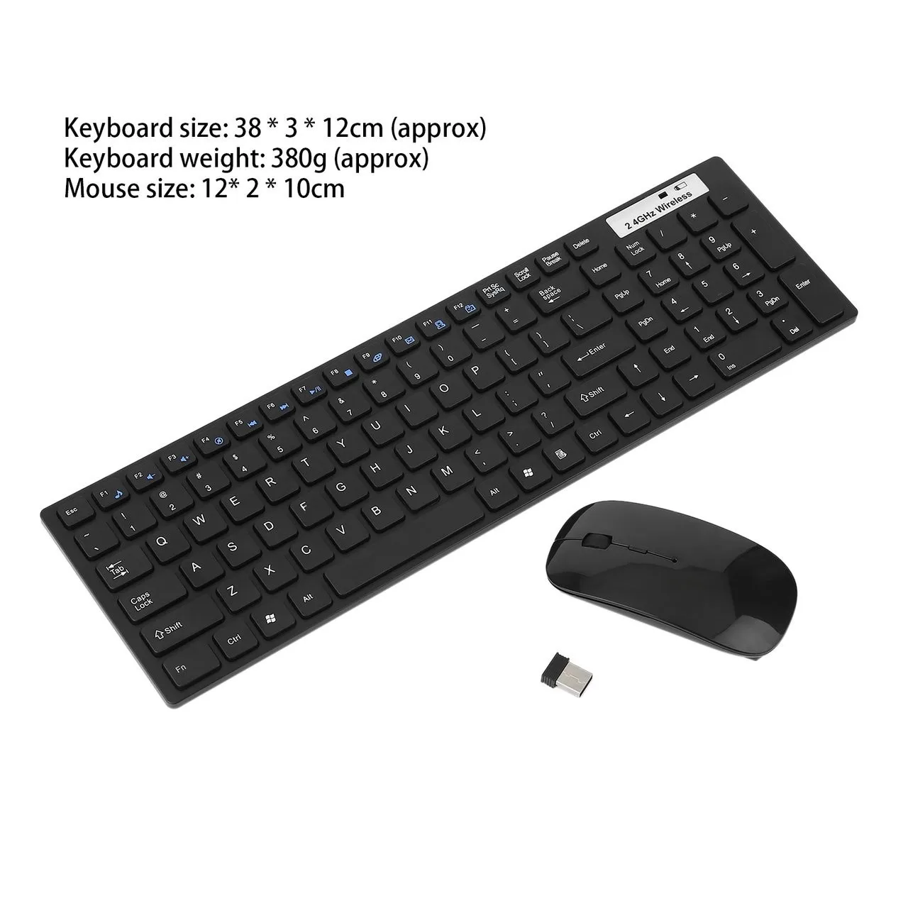 2 4g Беспроводная ультратонкая клавиатура и мышь набор Плоских беспроводных