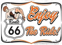 tin sign route 66 for decor 12 x 8 inches suitable for barcafehome kitchenrestaurantdormgarageman cavelounge decor