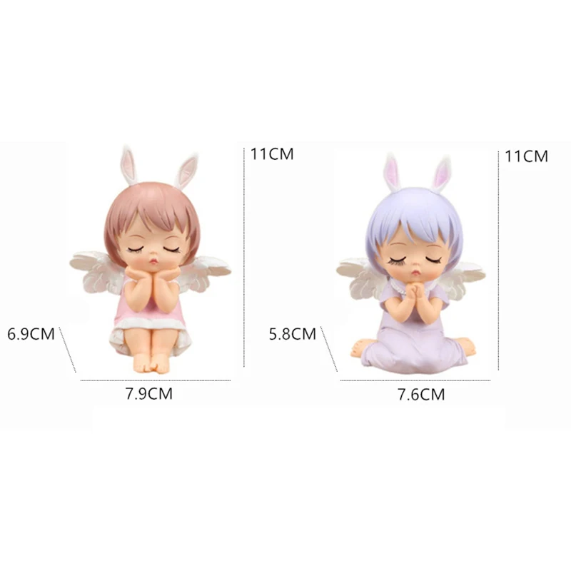 

Birthday Cake Cupcake Topper Cute Angel Decoration Celebrating Party Supplies For Kids Girl P7Ding