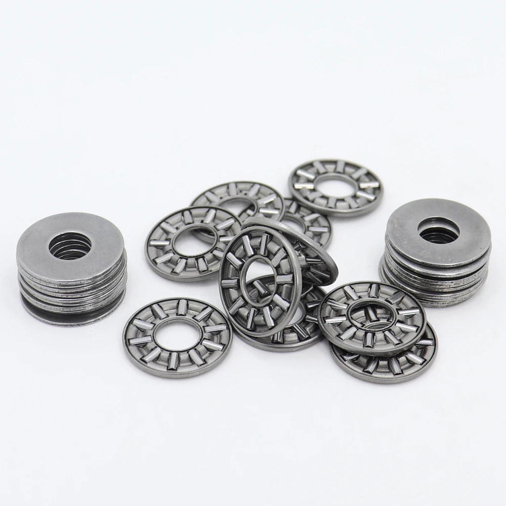 Упорный игольчатый роликовый подшипник AXK0821 + 2AS с двумя шайбами AS0812 8*21*4 мм (10 шт.)