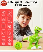 electric charging smart remote control dinosaur rc 34cm light spray gesture sensor follow rc dinosaur multifunctional kids toys