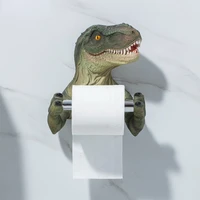 tissue holder box resin dinosaur toilet waterproof tissue holder toilet modern paper towel holder punch free bathroom accessory
