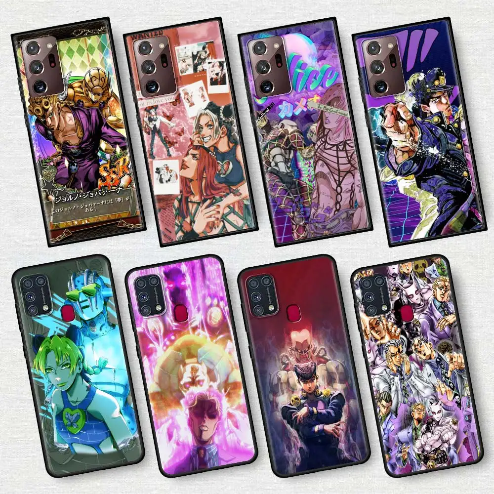 

JoJo Bizarre Adventure Silicone Soft Phone Case For Samsung Galaxy Note 20 Ultra 10 Plus 5G 8 9 Lite M31 M51 F41 TPU Cover Capa