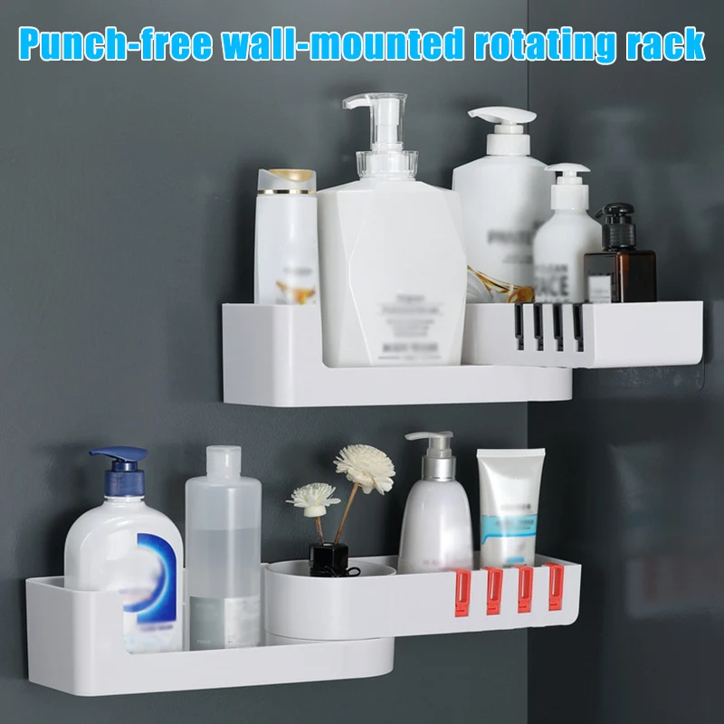 Полка для душа полка ванны держатель хранения вращающийся органайзер ванной