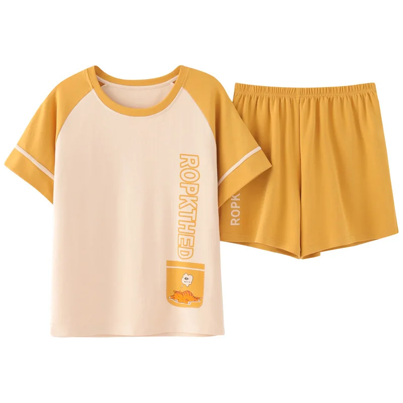 

Couples pyjamas Set women Short Sleeve Shorts Sleepwear pyjama femme Homewear feminino pijama camisero mujer Lovers Casual Wear