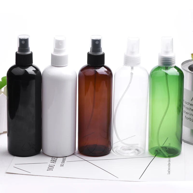 

1pcs 300ml Black Spray Refillable Bottles Packing Perfume 10 OZ Travel Plastic Bottle With Mist Spray Pump More Colors Available